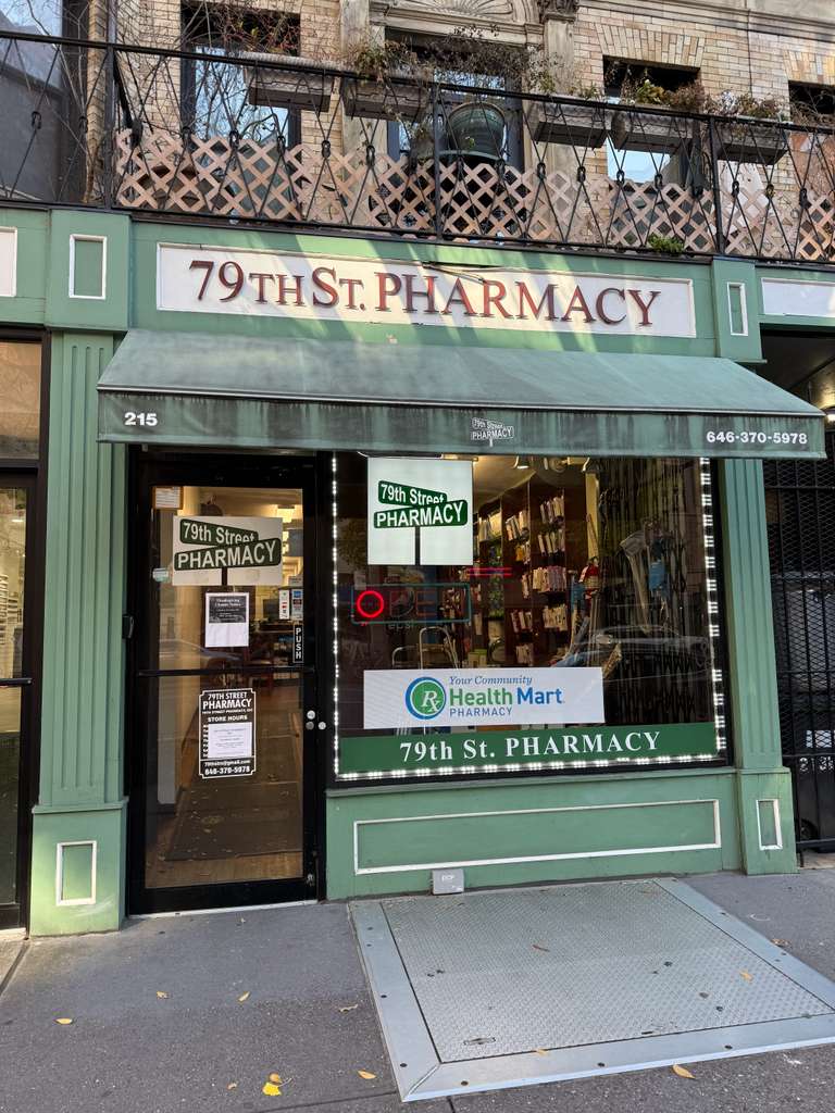 79th Street Pharmacy storefront at 215 W 79th Street, NYC